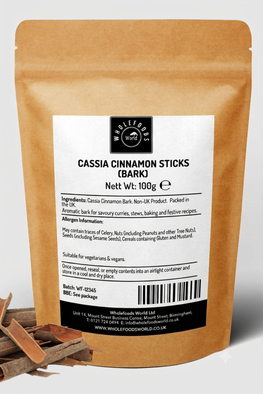 Cassia Cinnamon Barks 100g