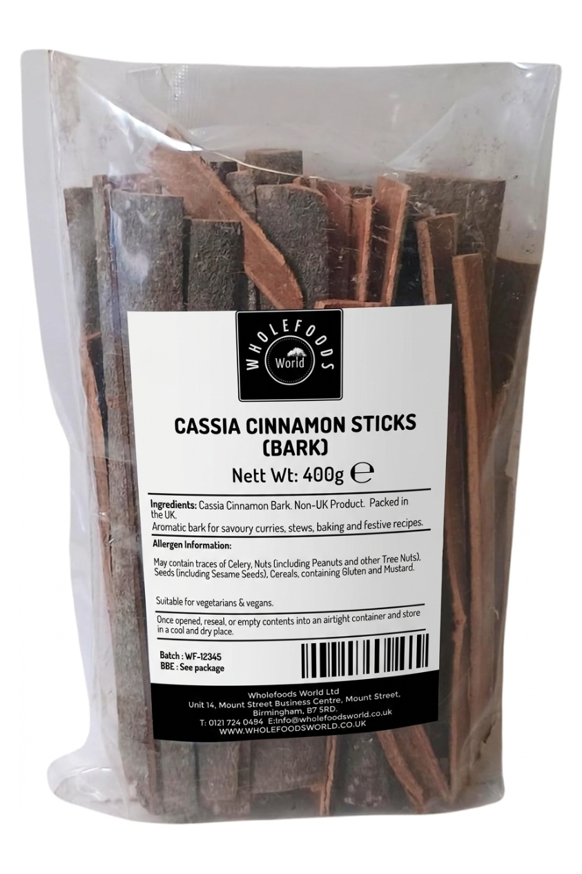 Cassia Cinnamon Barks 400g