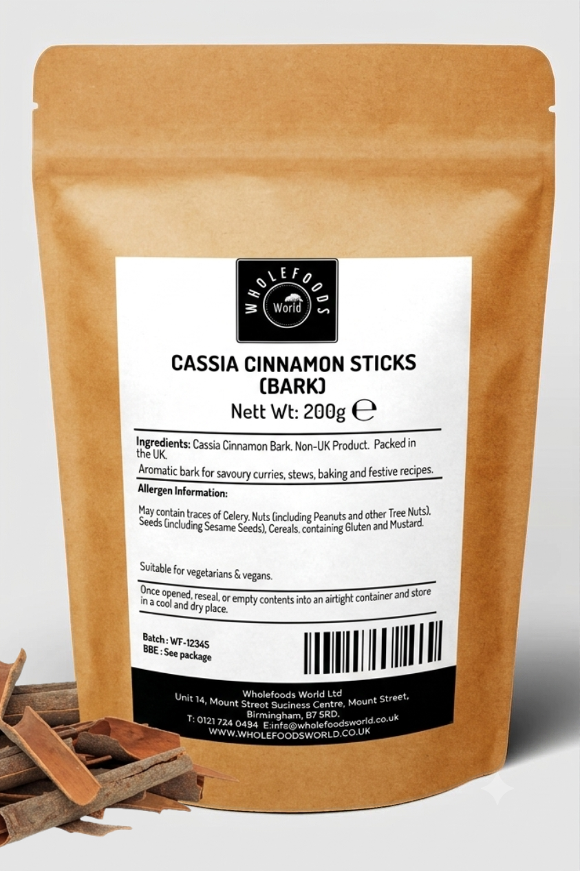 Cassia Cinnamon Barks 200g